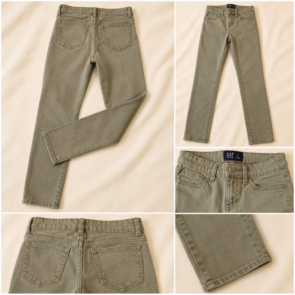 GAP Denim Jeans Women's Size 0 Olive Green Normcore Twee Y2K Casual Cottagecore